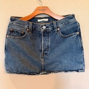 Levi's Classic Blue Denim Mini Skirt